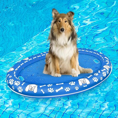 Dog Floats for Pool, Pet Pool Raft and Float with Durable Design, Inflatable Pool Floats for Medium and Large Dogs Up to 88lb, Float for Adult Dogs and Puppies Puppy Swimming in Kuwait