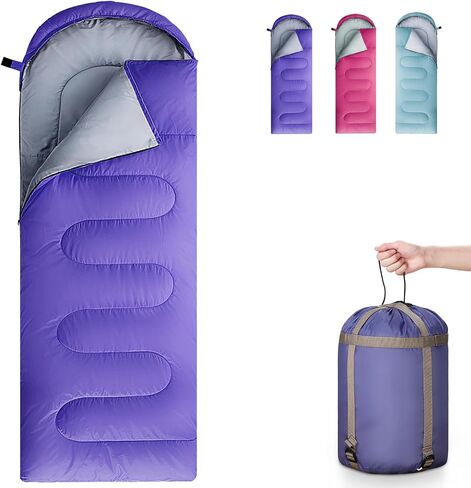 Sleeping Bags for Adults, Teens & Kids - Use for 3-4 Seasons, Warm & Cold Weather - Lightweight,Waterproof, Use for Backpacking, Hiking and Camping in Saudi Arabia