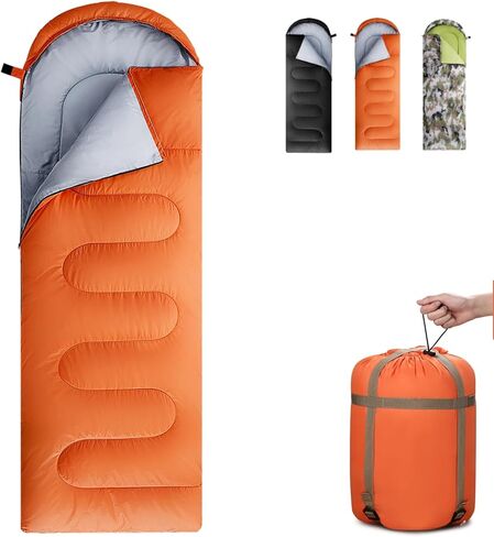 Sleeping Bags for Adults, Teens & Kids - Use for 3-4 Seasons, Warm & Cold Weather - Lightweight,Waterproof, Use for Backpacking, Hiking and Camping in Saudi Arabia