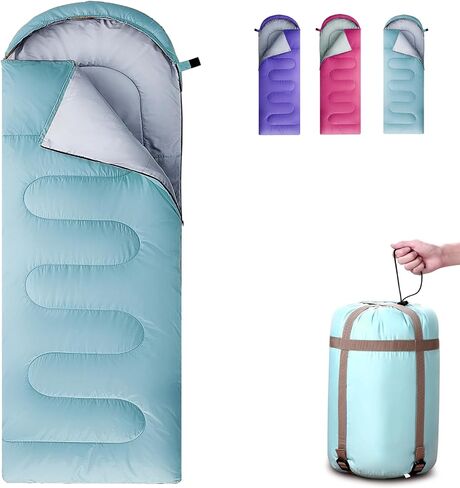 Sleeping Bags for Adults, Teens & Kids - Use for 3-4 Seasons, Warm & Cold Weather - Lightweight,Waterproof, Use for Backpacking, Hiking and Camping in Kuwait