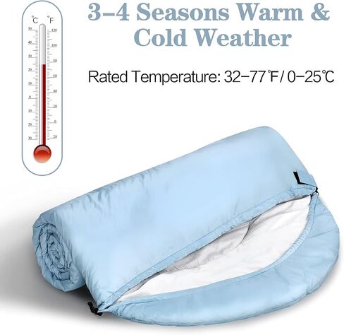 Sleeping Bags for Adults, Teens & Kids - Use for 3-4 Seasons, Warm & Cold Weather - Lightweight,Waterproof, Use for Backpacking, Hiking and Camping in Kuwait