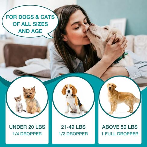 Hemp Oil for Cats and Dogs (3 Packs) Pet Hemp Drops Helps Anxiety Stress Pain Holistic Inflammation Skin Allergies Relief Joint Hip Аrthritis Sleep Aid Calm Tincture Oils, Organic Extract Treats in Kuwait