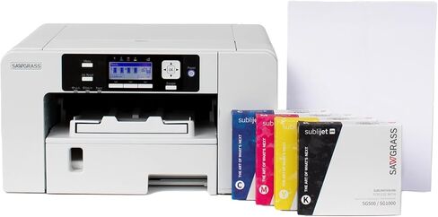 Sawgrass SG500 Sublimation Printer Bundle | Includes Professional Dye-Sublimation Printer, SubliJet UHD Inks & TruePix Sublimation Paper | Wi-Fi Connectivity | Create Custom Designs in Saudi Arabia