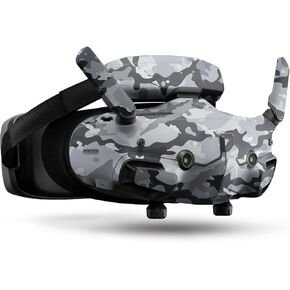 Drone Skin Compatible with DJI Goggles 3 - Gray Camouflage - Premium 3M Vinyl Protective Wrap Decal Cover - Easy to Apply | Crafted in The USA by MightySkins