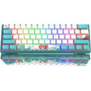 Womier 60% Keyboard QMK/VIA, Pink Gaming Mechanical Keyboard Creamy in Saudi Arabia
