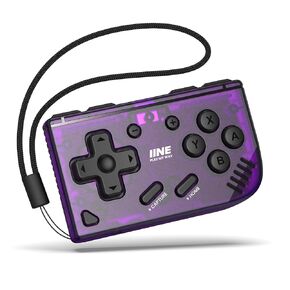 IINE Mini Retro Wireless Controller, Micro Remote Controller for Switch/OLED, PC, Android and IOS, Keychain Pocket-sized Controller with Turbo Function (Black)