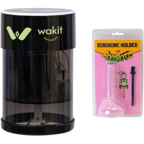 Wakit Electric Herb Grinder Black with Wakit Cone Holder