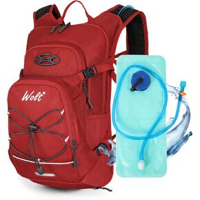 WOLT Hydration Backpack 18L Hiking Water Backpack with 2L Water Bladder for Men Women, Hydration Pack for Running Cycling Biking and Climbing
