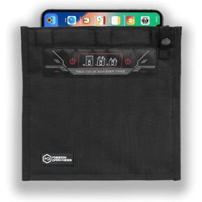 Mission Darkness Neolok Non-Window Faraday Bag للهواتف (+ الإغلاق المغناطيسي الآمن) // حماية الأجهزة لإنفاذ القانون وأمن البيانات ، ومكافحة التقييم وضمان التقييم