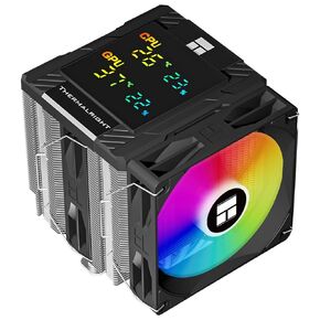 Thermalright Peerless Assassin 120 Digital ARGB Black CPU Cooler, Double Towers and Double Fans Cooling, CPU Air Cooler, Digital Screen Top Cover, for AM4/AM5,Intel LGA1851/1700/115X/1200