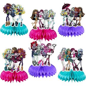 6pcs Super Kitt Party Supplies مجموعة قرص قرص العسل المركزي.