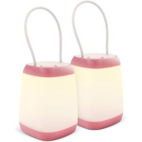EXTRASTAR 2 Pack LED Battery Operated Lights, Portable LED Tent Lantern, IPX4 Water Resistant, 3 Modes for Backpacking Camping Hiking Emergency Light, Lamp for Outdoor and Indoor