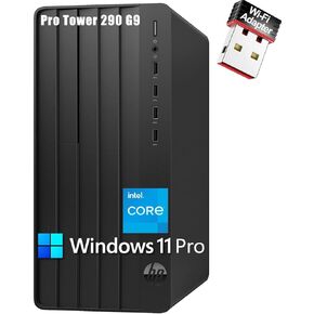 HP Pro Tower 290 G9 Business Desktop Computer PC, 13th Gen Intel 4-Core Processor (Beat i5-12400), 16GB DDR4 RAM, 512GB PCIe SSD, WiFi Adapter, RJ-45, HDMI, VGA, KB and Mouse, Windows 11 Pro, Tichang