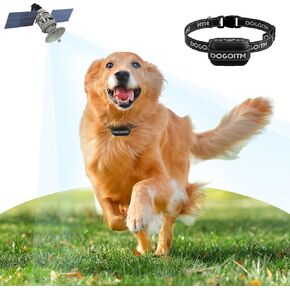 GPS Dog Wireless Fence for Outdoor, Pet Containment System with AI Smart GPS Signal for Most of Dogs, Waterproof&Rechargeable Electric Collar Fence with 3 Warning Modes, Range 65-3290 FT