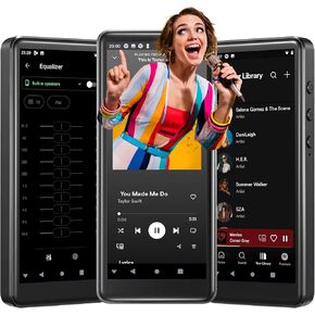 144GB MP3/MP4 Player-KeenPlus Android 9 Bluetooth/WiFi/3.5mm Jack Headphone 4" FHD Touchscreen with Spotify Audio Player with Speaker/Voice Recorder FM Radio Up to 512G Expandable ROM