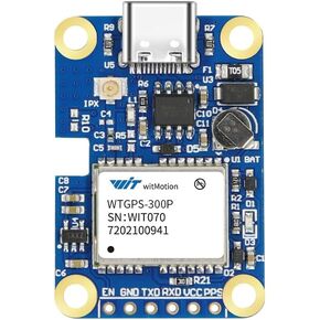WitMotion WTGPS-300P Forward Saw Sub-Meter Inertial Navigation Satellite Positioning Module, External LNA, Ultra Low Noise Support GPS/GNSS/BDS/GLONASS BeiDou Receiver