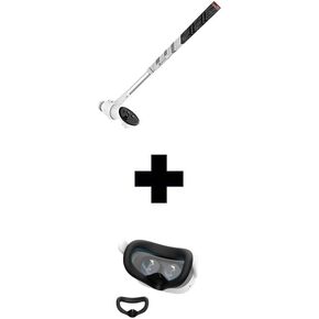 AMVR Golf Club Attachment Compatible with Meta/Oculus Quest 3S & AMVR Silicone Face Cover Compatible with Meta/Oculus Quest 3S Accessories
