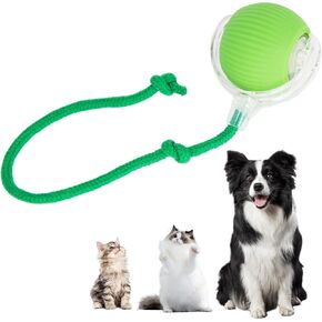 Interactive Cat Toys Ball for Indoor Cats, Interactive Rolling Small Dog Ball Interactive Cat Toys Automatic Self Moving Dog Toys, 360° Rolling Ball Toy Electric Dog Balls for Dog/Cat (Green)