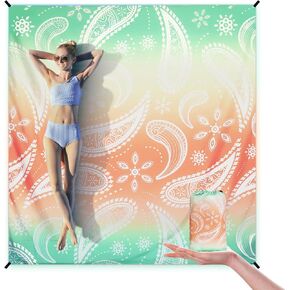 Beach Blanket Waterproof Sandproof Extra Large Oversize Beach Mat Quick Drying Comfort Lightweight Outdoor Picnic Mat for Travel, Hiking, Camping.