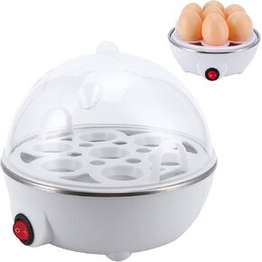 Smart Egg Cooker, Mini Eggs Cooker Steamer Poacher Electric Eggs Boiler for Household Appliance Kitchen Use (US Plug 110V)