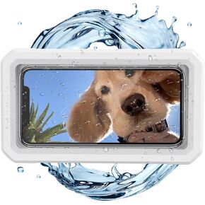Shower Phone Holder Waterproof Adjustable Rotating Wall Mount Touchscreen Compatible Multi Functional Phone Holder for Shower Bathroom Waterproof Anti Fog Design