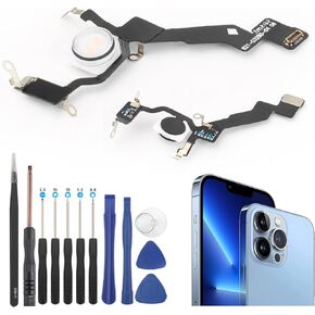 إصلاح كبل Flex لـ iPhone 13 Pro Max Flash Light Flex Cable Placeming لـ iPhone 13 Pro Max A2641 A2643 A2644 A2645 A2484 استبدال وحدة كبلات Flex Flex مع أجزاء الإصلاح