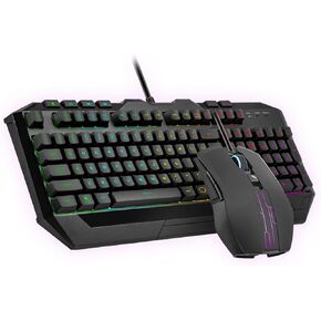 Cooler Master Devastator 3 RGB Gaming Keyboard | Mouse Combo, 6-Zone RGB Keyboard, 26-Key Rollover, Ambidextrous Mouse, 5-Zone RGB Mouse, Optical Sensor, 4800 DPI, Dedicated Media Keys
