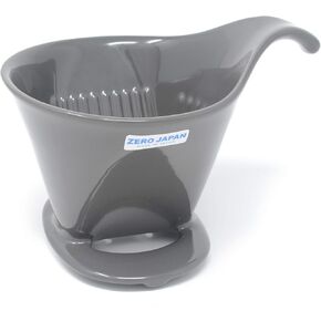 Ceramic Coffee Dripper - Drip Cone Brewer (Steel Gray)