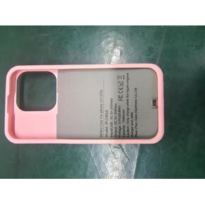 GIN FOXI Battery Case for iPhone 16 Pro Max, Fast Charging Case Charger 8500mAh Ultra-Slim Lightweight Battery Pack Rechargeable Anti-Fall TPU Juice Box for iPhone 16 Pro Max (6.9 inch) Pink