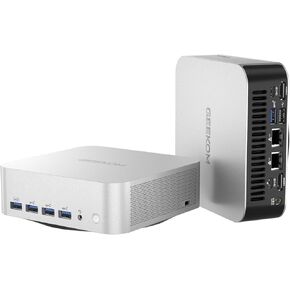 GEEKOM A8 Max AI Mini PC, AMD Ryzen 9 8945HS, 2.5Gbps Dual LAN Port Mini Gaming PC with 32GB DDR5 2TB M.2 2280 NVMe SSD, Mini PC Windows 11 Pro/Wi-Fi 6E/BT 5.2/USB4/8K