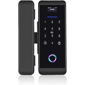 Dioche Biometric Door Lock, Keyless Entry, 4 Unlock Methods: Fingerprint, Password, IC Card, Keypad, Black