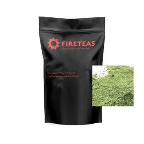 FIRE TEAS Sweet Hot Energy - Gunpowder Green Tea, Cinnamon, Saffron, Ginger, Cardamom - Energy & Power, Delicious, Coffee Alternative, Mild & Spicy - Multiple Brews