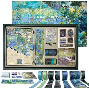 PANZIYU Charming Oil Painting DIY Journal Kit, Scrapbook Kit for Girls Ages 8-14,Journaling Art Crafts Kit for Women, Notebook & Diary Set for Teens, Birthday Gift - The Cabbage Patch