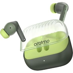 Oraimo SpaceBuds Neo Wireless Earbuds Bluetooth 5.4 in Ear Headphones, Bluetooth Ear Buds Built-in Microphone, Clear Talk, Immersive Game Mode, Comfortable Fit, App Control, 30H Playtime, Green