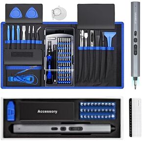 80 IN 1 Professional Computer Repair Tool Kit, 37 IN 1 Mini Electric Screwdriver Set Upgraded for Laptop, PC, MacBook, Tablet, iPhone, PS4, Electronics, Gamer Tech Gifts for Men