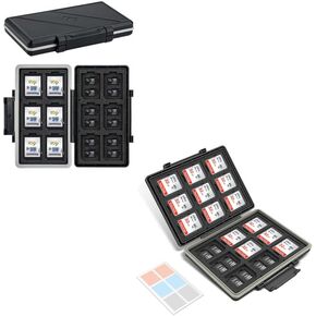 [54 Slots+36 Slots] Memory Card Case for SD Micro SD Card