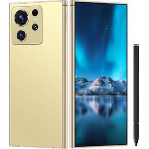 الهواتف المحمولة غير المقفلة الهاتف الذكي Android 13 هواتف 8+256 جيجابايت/6.8 "شاشة عالية الدقة/كاميرا SIM/108 ميجابكسل+48 ميجابكسل/6800 مللي أمبير/قلم مدمج (جروب غروب الشمس)