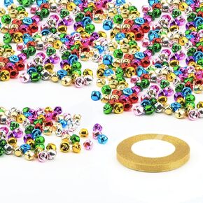 أجراس Jingle ، 100 حزمة كبيرة ملونة الحرف أجراس عيد الميلاد أجراس المعادن أجراس DIY Bells لعرض عيد الميلاد مشاريع مهرجان مهرجان عيد الميلاد (0.98 بوصة) in Kuwait