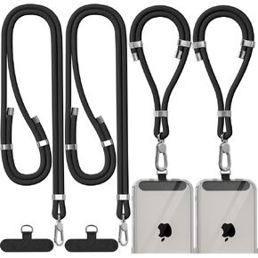 4-Pack Phone Lanyard,Adjustable Anti-Theft Phone Wrist Strap,Quality Metal Buckle,Skin-Friendly,for Most Smartphones