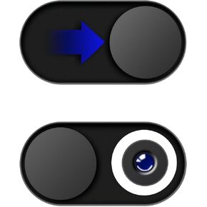 Webcam Cover Slideshow (3-Pack Black Metal), 0.02" Camera Case for Laptop, MacBook Pro, MacBook Air, iMac, iPad, PC/Computer, Tablet to Protect Your Privacy