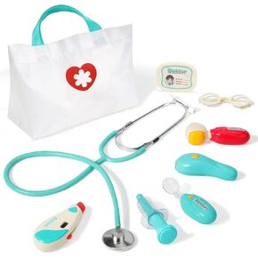Liberry Doctor Kit for Toddlers Aged 3 4 5, Kids Doctor Play Set with Stethoscope & Bag, Pretend Medical Toys for Girls Boys Birthday