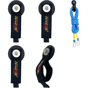 Heavy Duty Magnetic Hook, Magnetic Tool Holder, Magnetic Garage Hooks, Extension Cord Strap for Cable, Rope, Wire Storage in Garage,Workshop,RV,Pick-up(Dia.1.69" Magnet * 4Pcs)