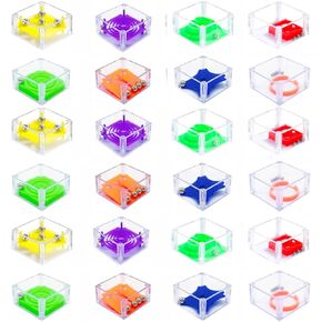 24 Pack Valentines Day Gifts for Kids Classroom- Valentine's Day Cards Mini Cute Rolling Ball Toy ، Happy Valentines Day Cards Set مجموعة هدية ، مفضلات حفلات المدرسة للفتيان 3+