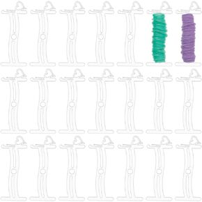 BENECREAT 10PCS Acrylic Whorl Drop Spindle Kit, 5.9x2.3inch Transparent Spinning Wheel Yarn Bobbins with Protective Film for Felting, Crochet and General Crafts, 2.5mm Thick