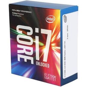 Intel Core i7-7700K 4.2GHz 8MBNew Retail, BX80677I77700KNew Retail Smart Cache Box