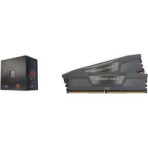 AMD Ryzen™ 9 7900X 12-Core, 24-Thread Unlocked Desktop Processor with Corsair Vengeance DDR5 64GB