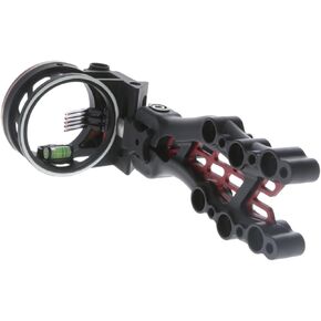 TRUGLO Carbon Hybrid 5-Pin Durable Ultra-Lightweight Carbon / Aluminum Archery Bow Sight with Large Circular Field of View - for Right & Left-Handed Shooters - Standard Adjustment