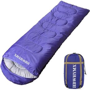 Purple Sleeping Bags for Adults Backpacking Lightweight Waterproof- Cold Weather Sleeping Bag for Warm Camping Hiking Outdoor Travel Hunting with Camping Sleeping Bag (Purple1, 86 x 31.5inches)