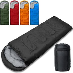 Sleeping Bags for Adults Cold Weather & Warm - Backpacking Camping Sleeping Bag for Kids 10-12, Girls, Boys - Lightweight Compact with Compact Bag for Outdoor & Indoor