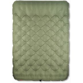Kelty Kush Queen Air Bed W/Battery-Powered Pump, PVC-Free Queen Air Mattress, Comfy and Plush 6-inch Pad, Carry Bag Included - Indoor/Outdoor Camping Air Bed